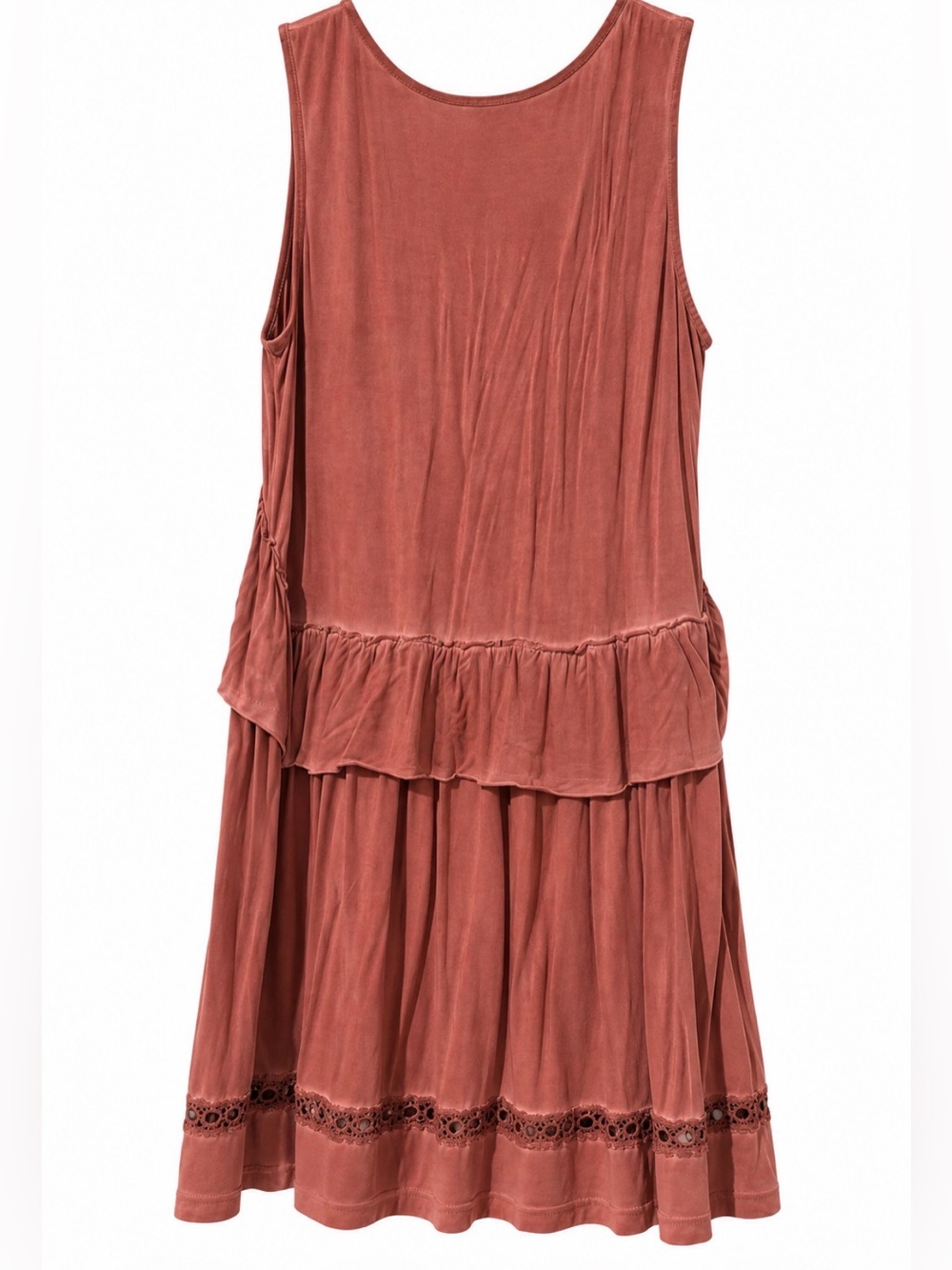 POL Dusty Rose Ruffle Dress - Picture 2 of 3